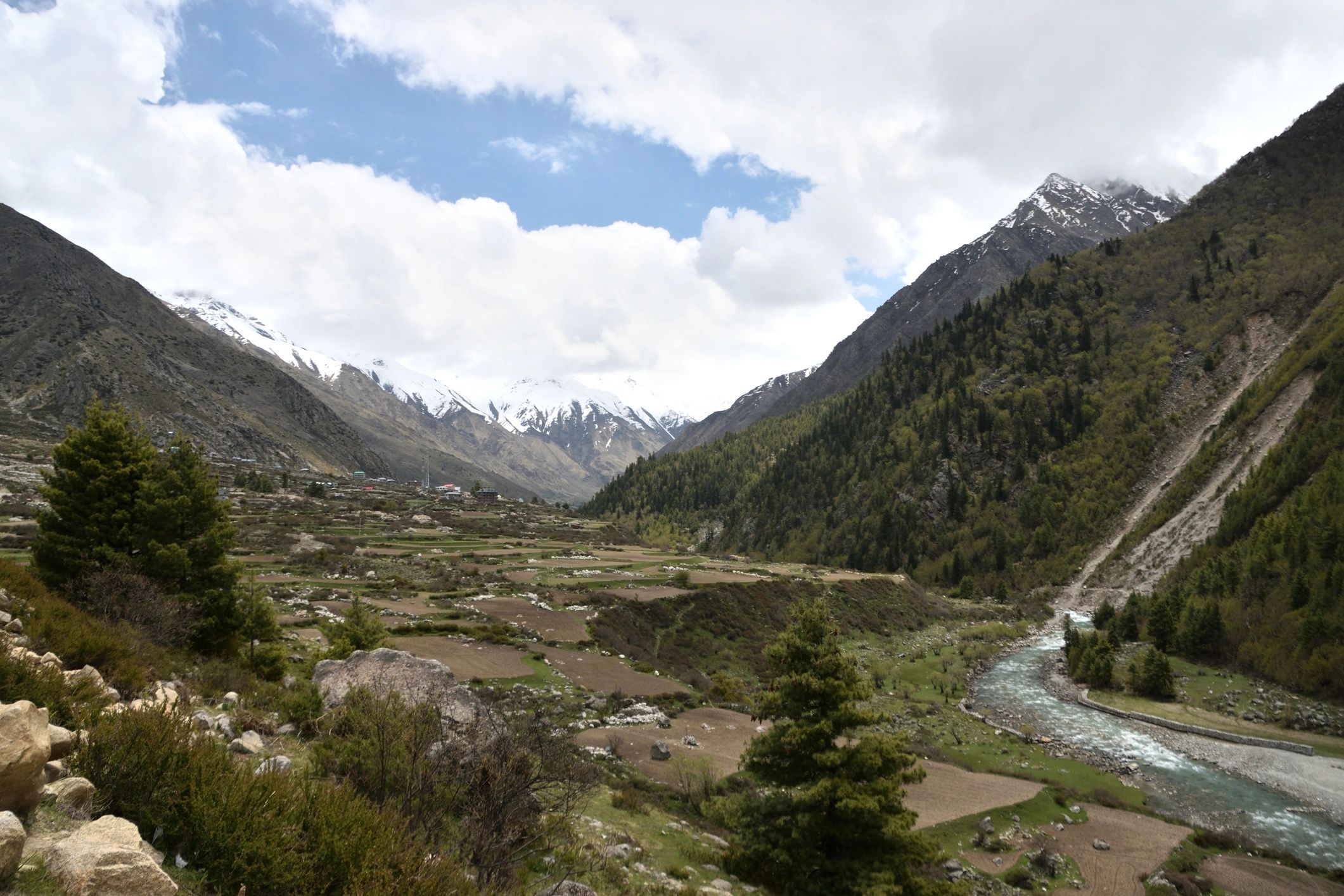 Mountain landscape in the Himalayas